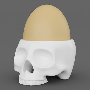 human skull egg cup max
