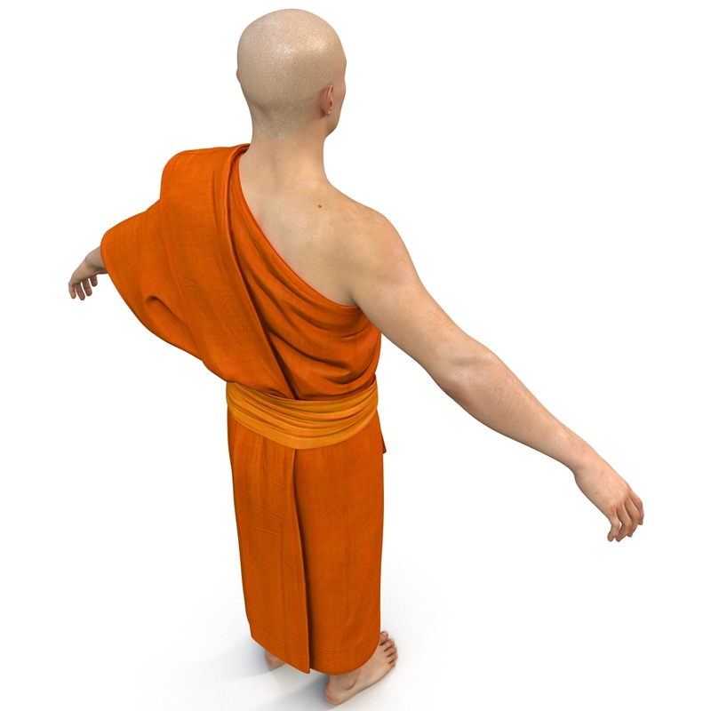 3d Model Buddhist Monk