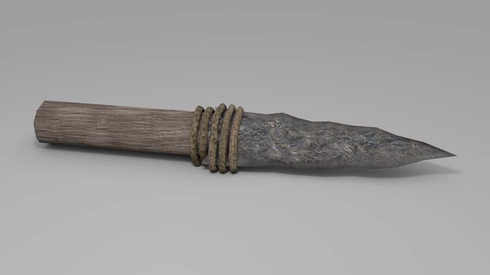 stone knife 3d model