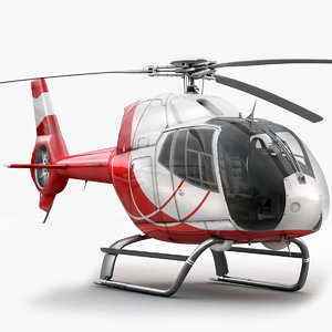 eurocopter ec 120 helicopter interior 3d model