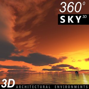 3d sky clouds model