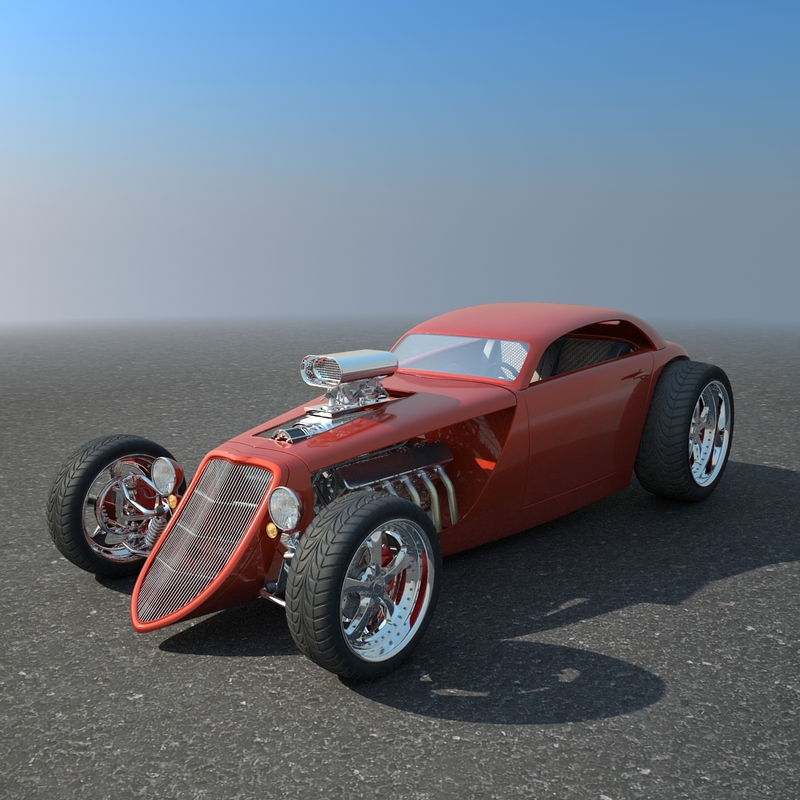 Hotrod Concept Car Hot Rod Obj