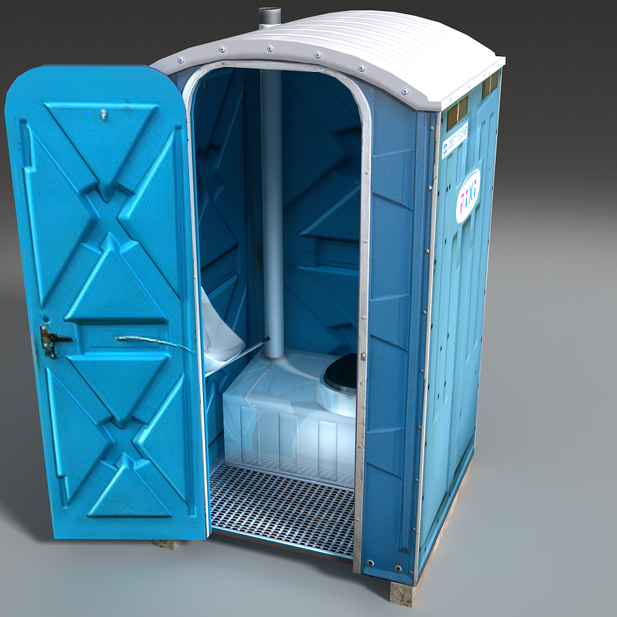 移动厕所3d模型