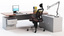 3d computer desk chair props model