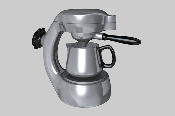3d c4d atomic coffee maker