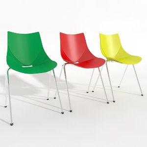 3d shell chair model