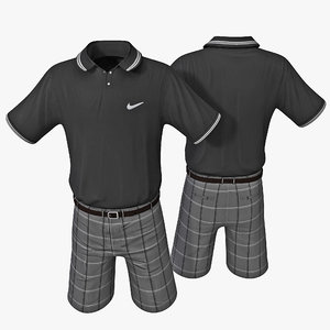 3d model golf clothes 3