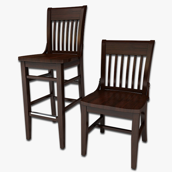 max wood dining chair stool