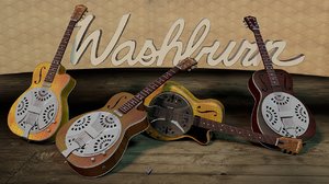 washburn resonator guitar 3ds