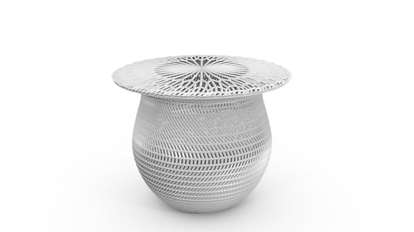 3d model wire frame table
