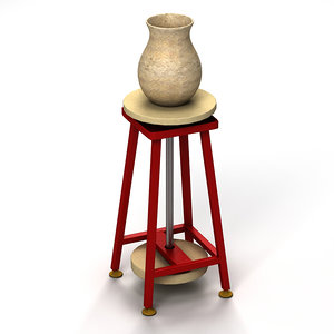 3d pottery table