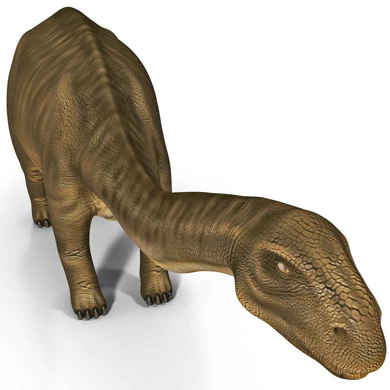 3d brontosaurus