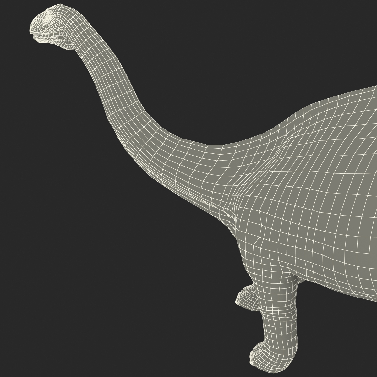 3d brontosaurus