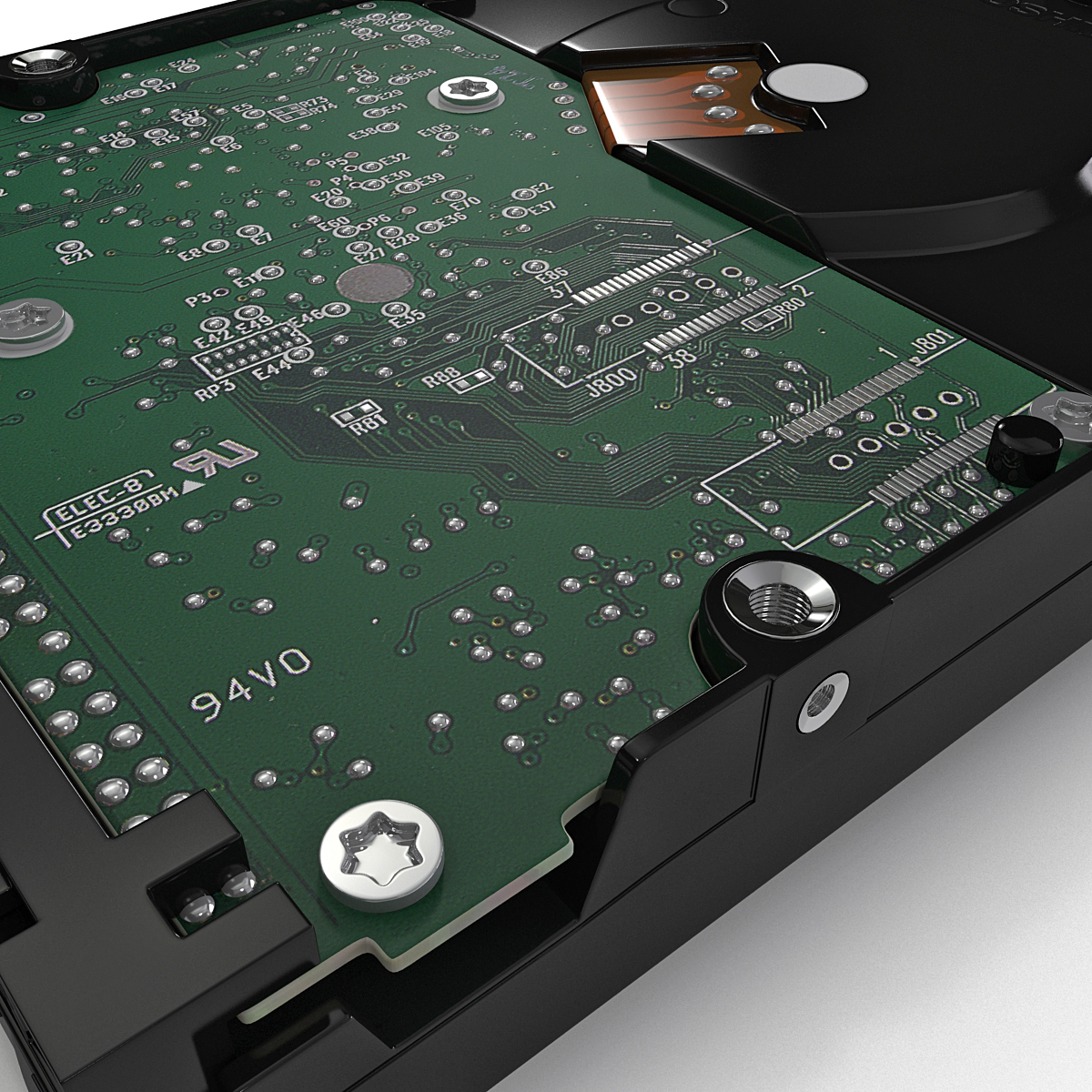 internal hard drive 3d obj