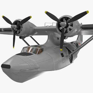 3ds max consolidated pby catalina flying
