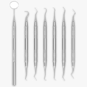 3d max realistic dentist pick set