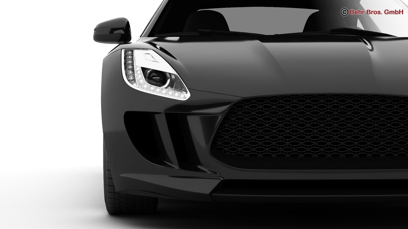 generic sports car 3d model