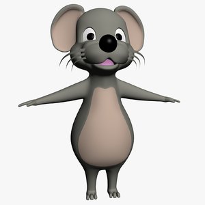 cartoon mouse 3d model