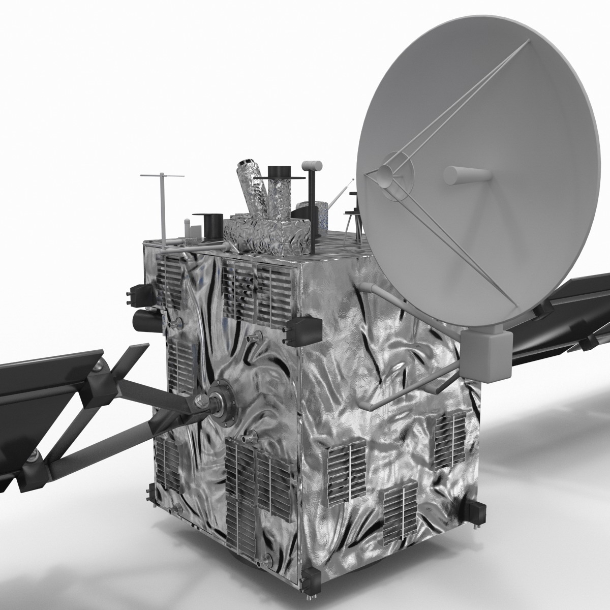 rosetta spacecraft probe 3d model