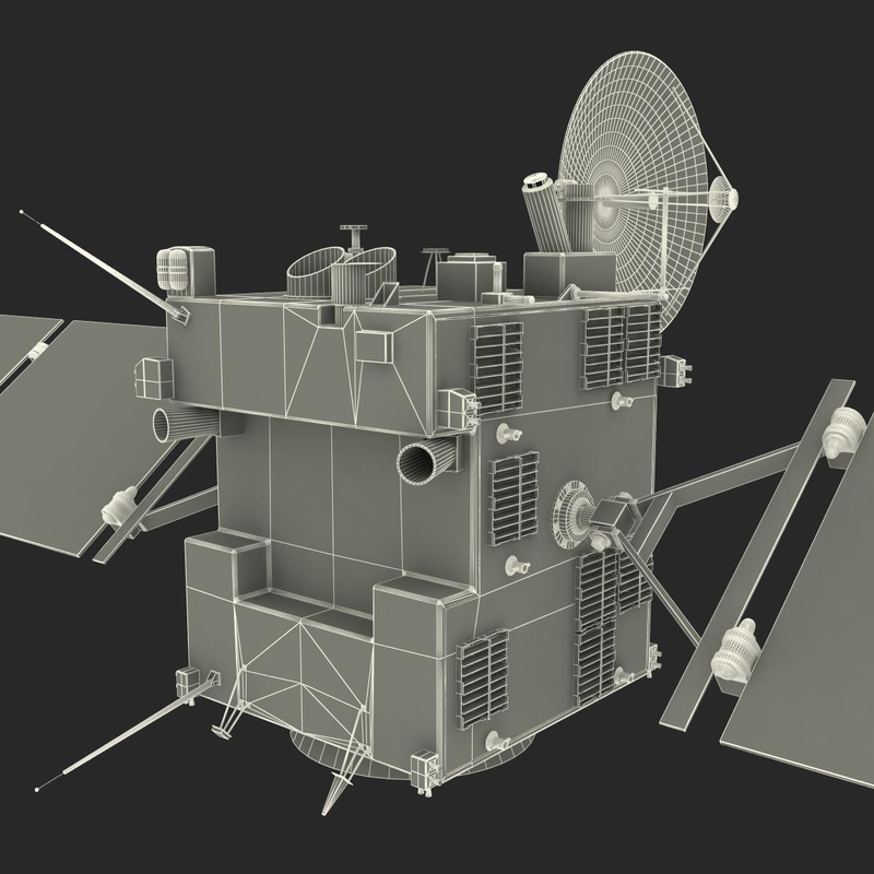 rosetta spacecraft probe 3d model