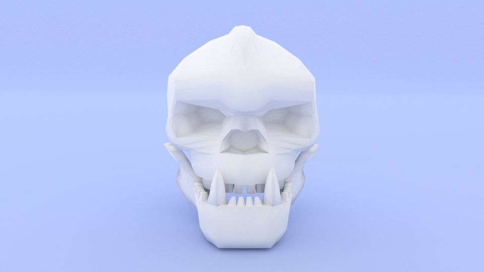 blender 3d skull download