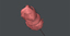 3d model of cotton candy