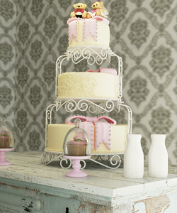 3d wedding cake 06 model