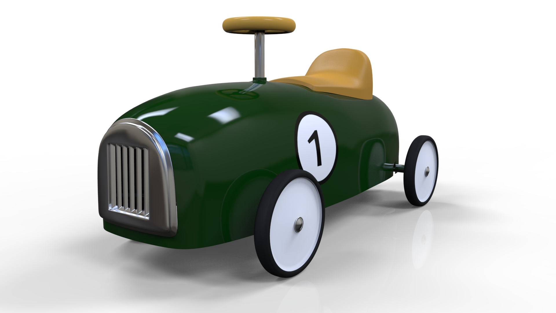 3d model toy car vintage