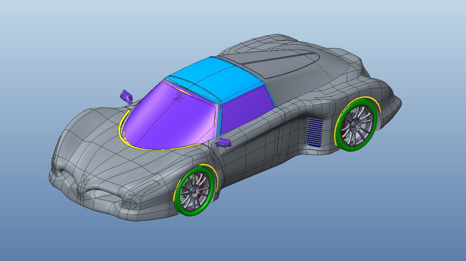 concept car 3d obj