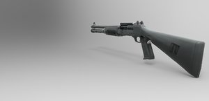 m1014 shotgun 3d model