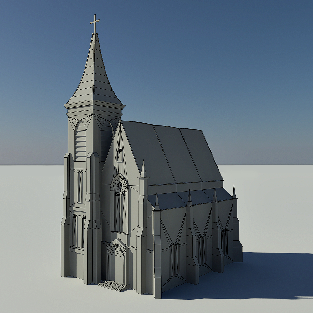 3d model church