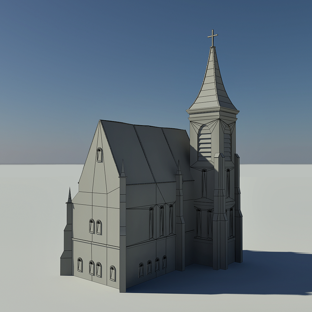 3d model church