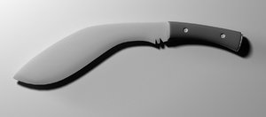 khukuri knife 3d model