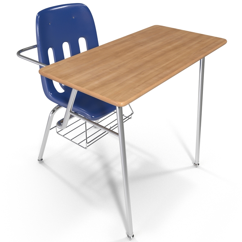 students desk 3d model