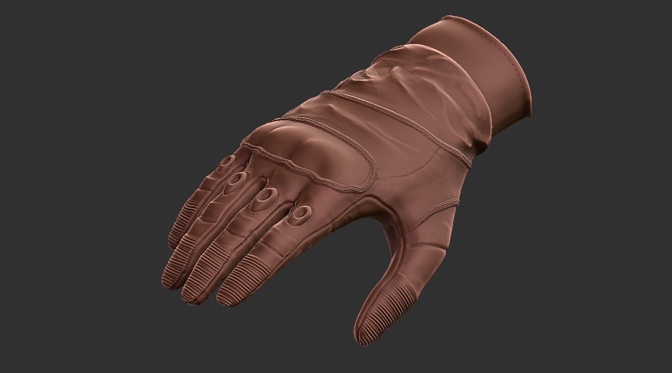glove texture zbrush