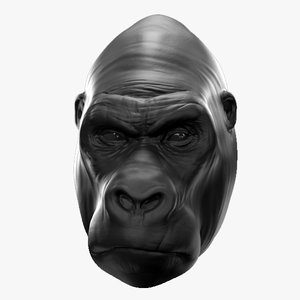 maya gorilla face zbrush