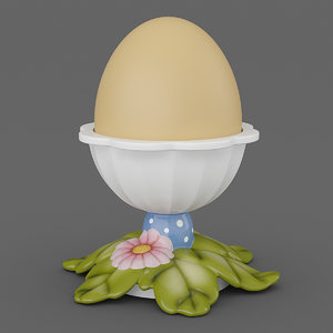 3d egg cup leaves