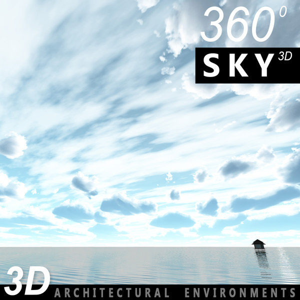 sky clouds 3d model