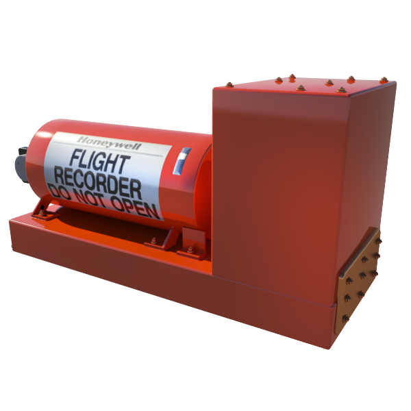 honeywell flight recorder 3d model