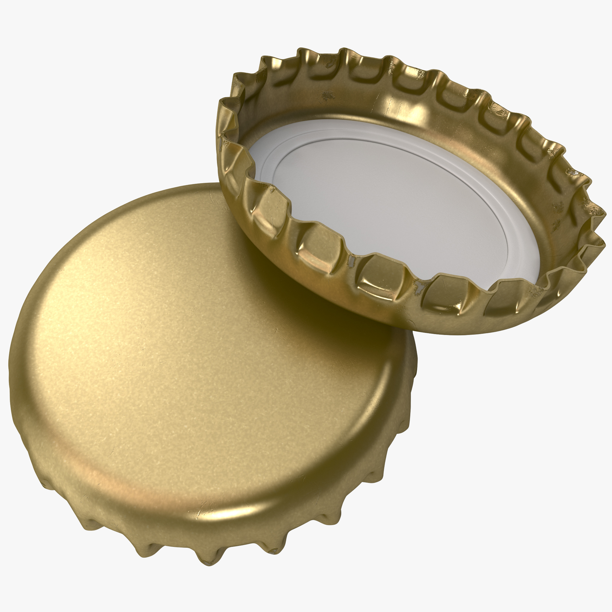 crown cork bottle cap 3d model
