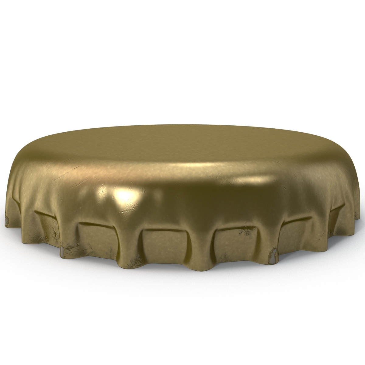 crown cork bottle cap 3d model
