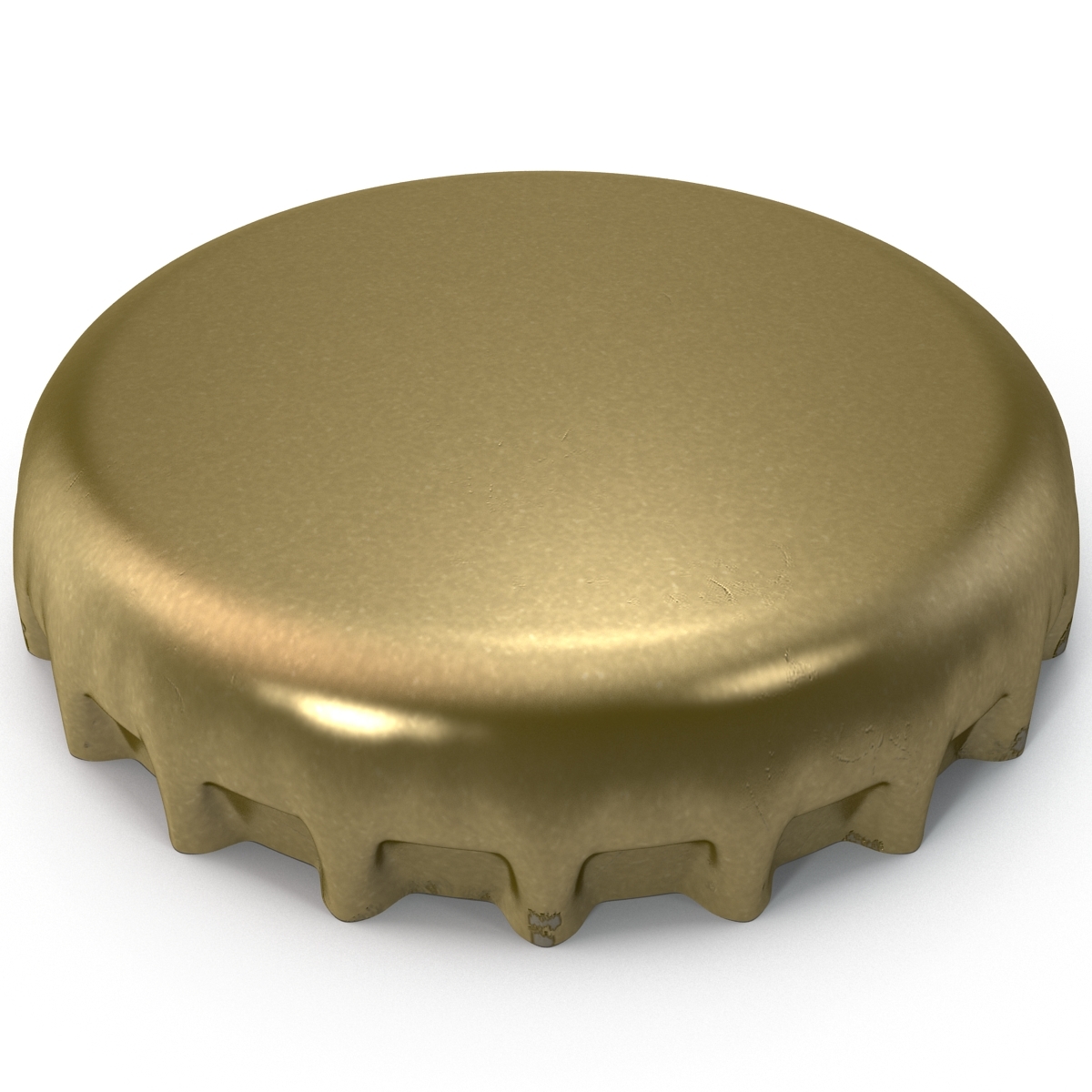 crown cork bottle cap 3d model