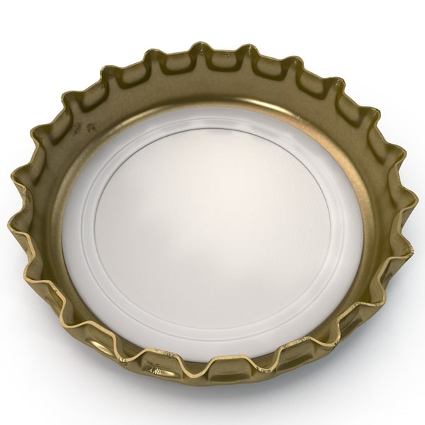 crown cork bottle cap 3d model