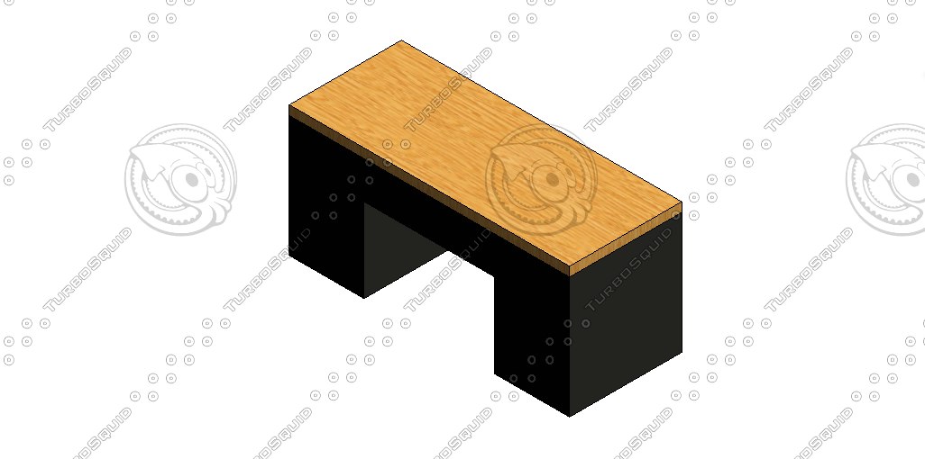 free office desk revit 2012 3d model