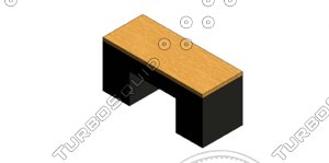 free office desk revit 2012 3d model