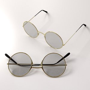 classic eyeglasses 3d 3ds