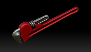3d pipe wrench