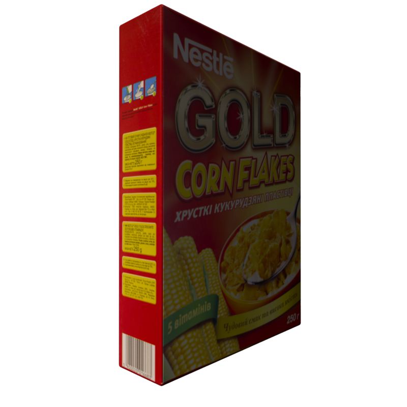 corn flakes 3d model