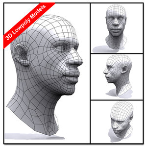black african male head human max