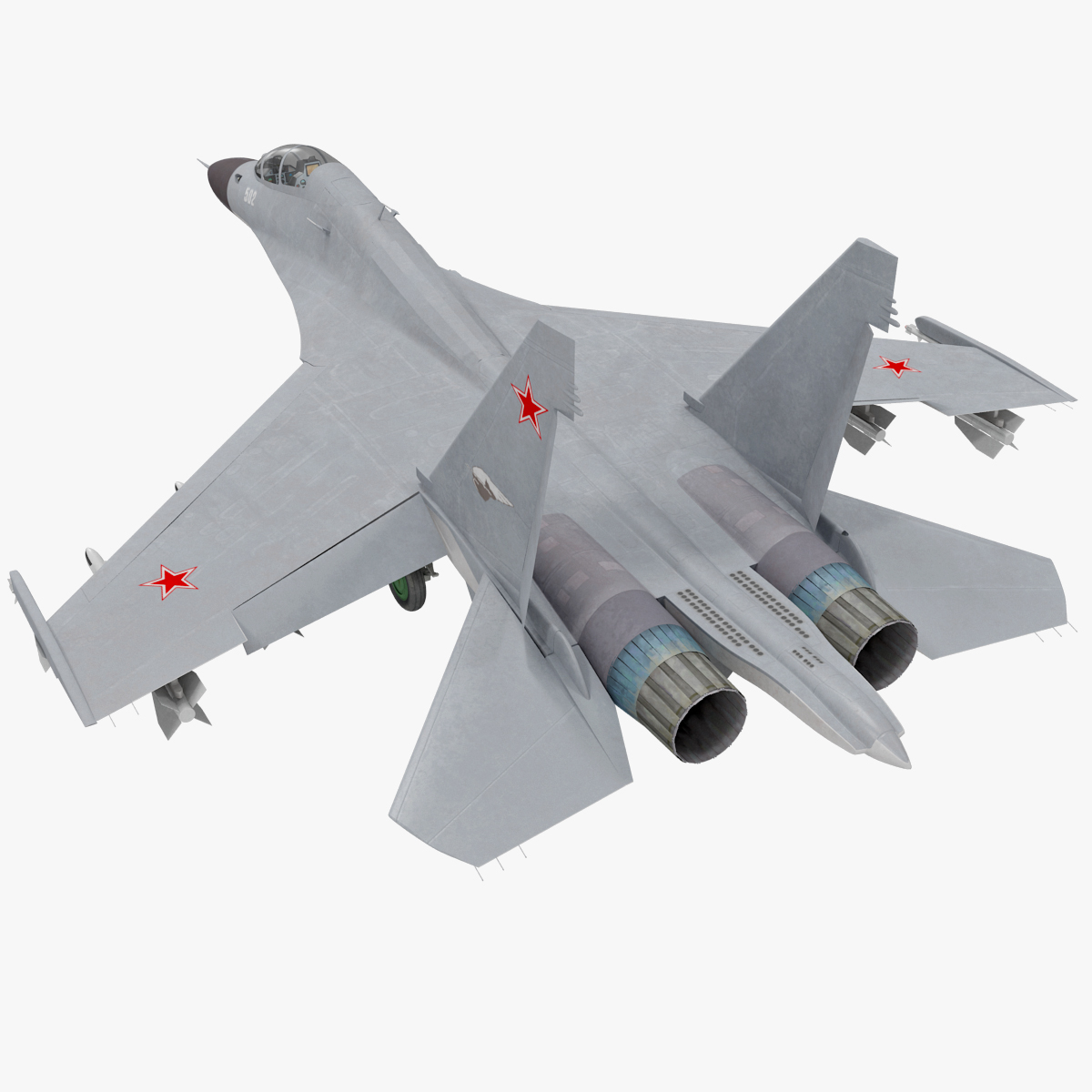 俄罗斯战斗机苏霍伊su-30 2索具3d模型